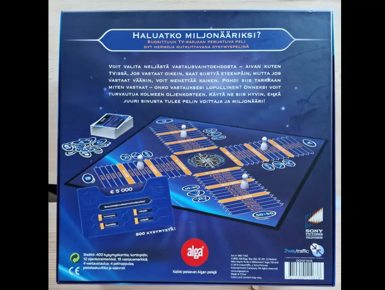 Haluatko miljonääriksi peli